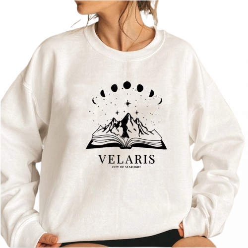 3D Printed Crew Neck Sweatshirt with Letter Pattern