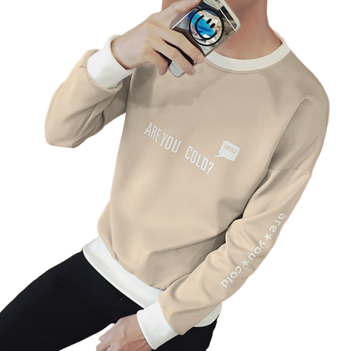 White Long Sleeve Crew Neck Sweatshirt