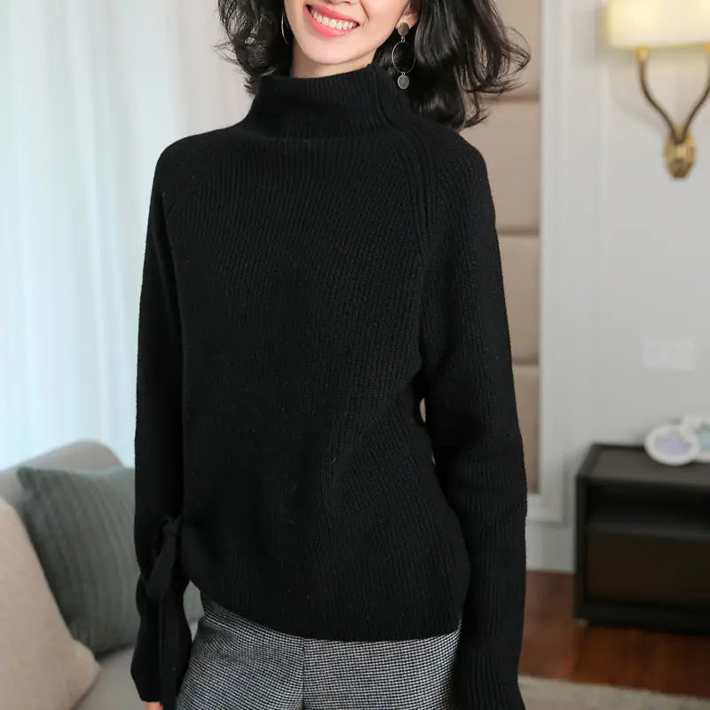 2017 Women's Oversized Turtleneck Cashmere Sweater