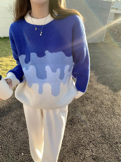New Women's Loose Thick Knit Sweater