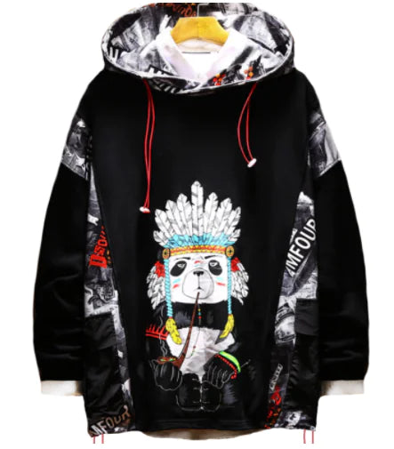 Cartoon Graphic Oversized Hoodie for Street Style