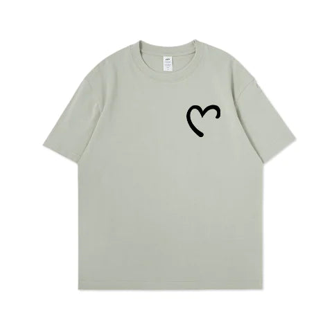 Personalized White Couple T-Shirts for Students