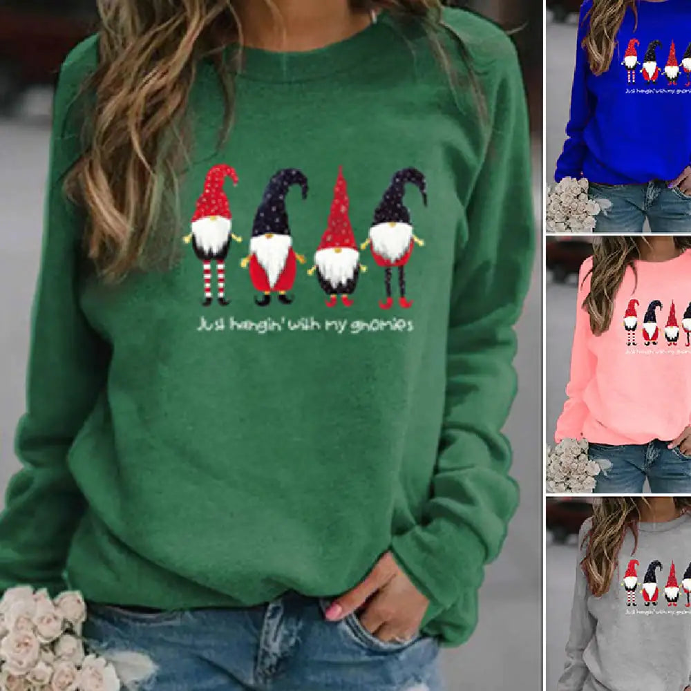 Letter Printed Crew Neck Sweatshirt