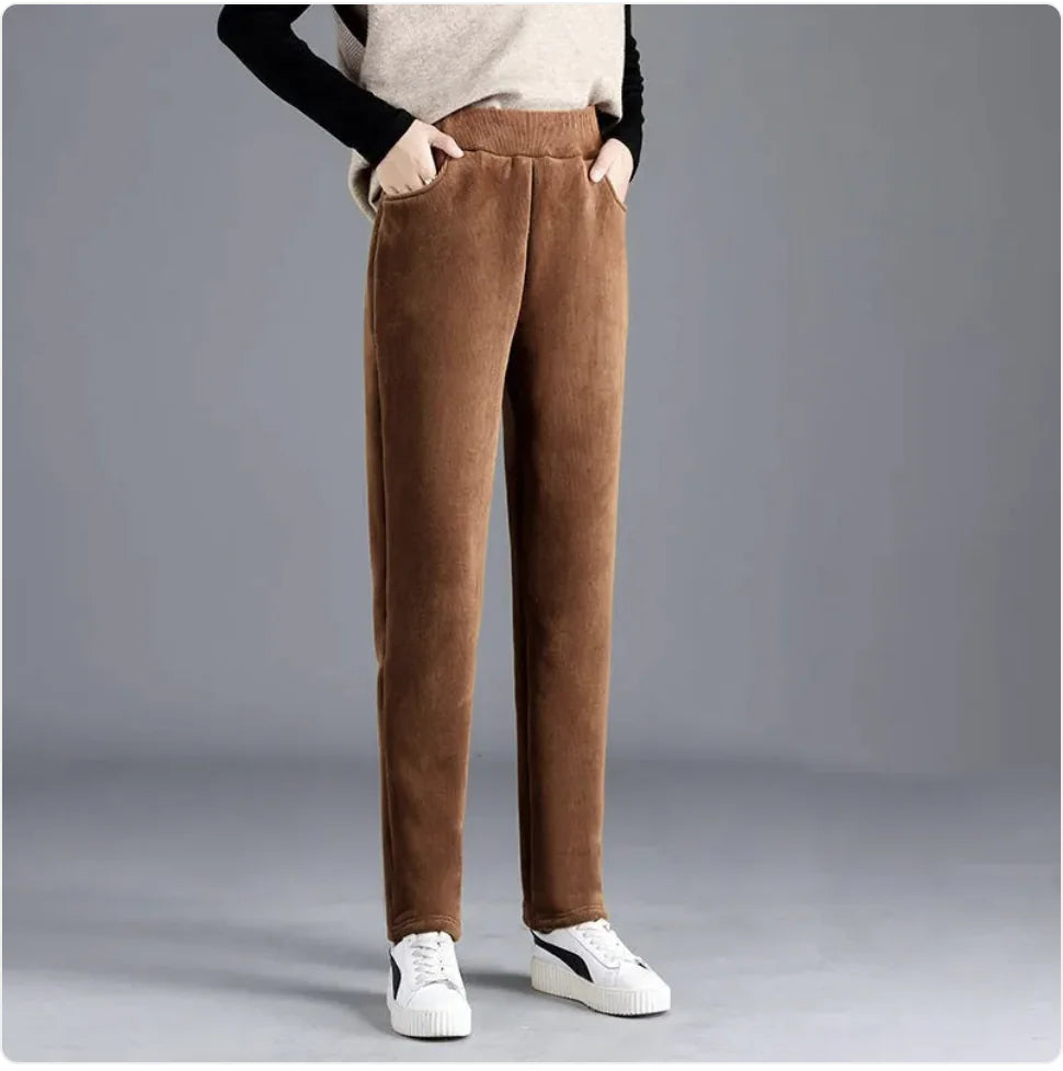 Women's Loose Fit Corduroy Tapered Pants
