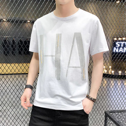 2020 Summer Men's Loose Korean Style Short Sleeve T-Shirt