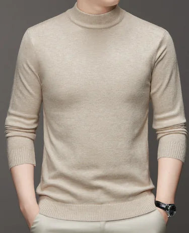 Men's High Neck Thickened Pure Cashmere Sweater