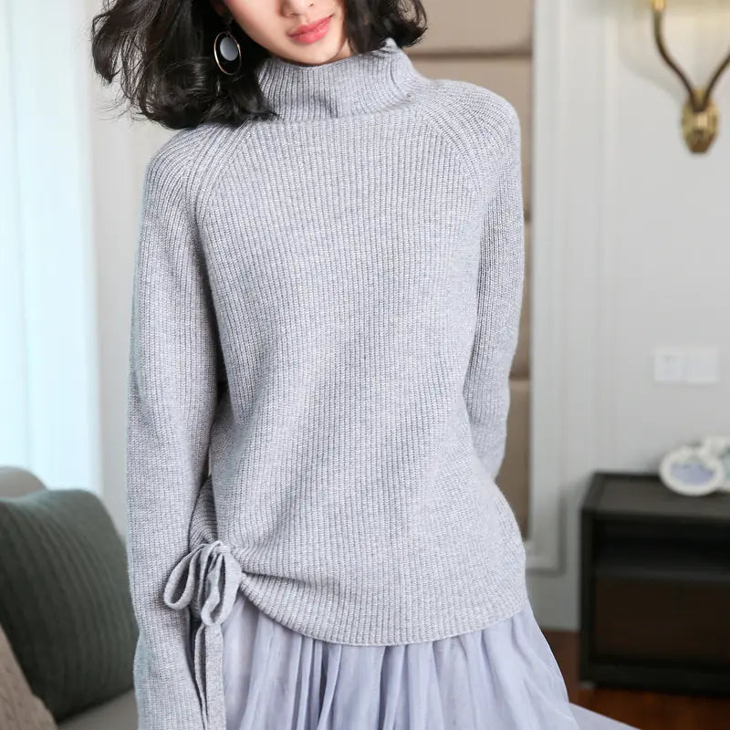 2017 Women's Oversized Turtleneck Cashmere Sweater