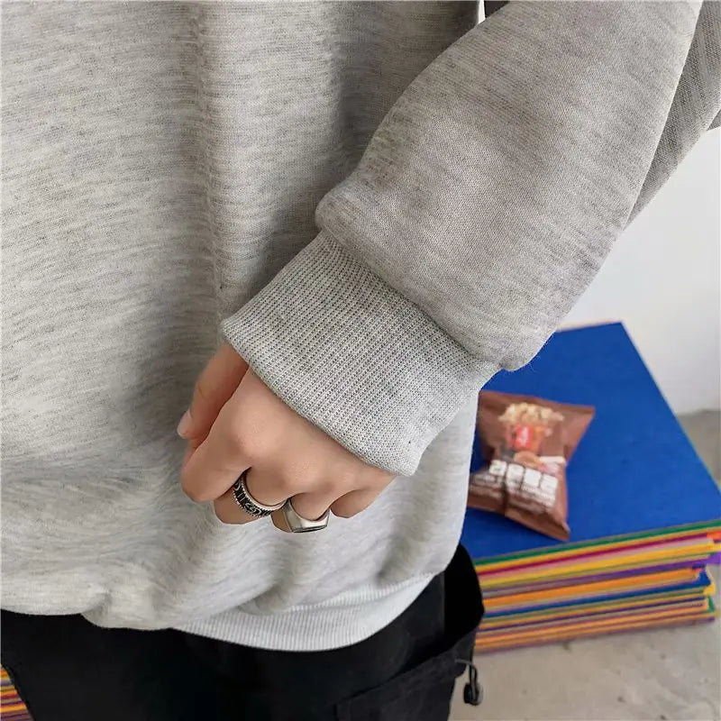 Men's Hooded Fleece Sweatshirt with Zipper - Autumn/Winter