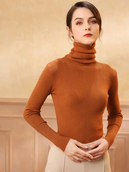 Women's Fitted Cashmere Turtleneck Sweater (Fall/Winter)