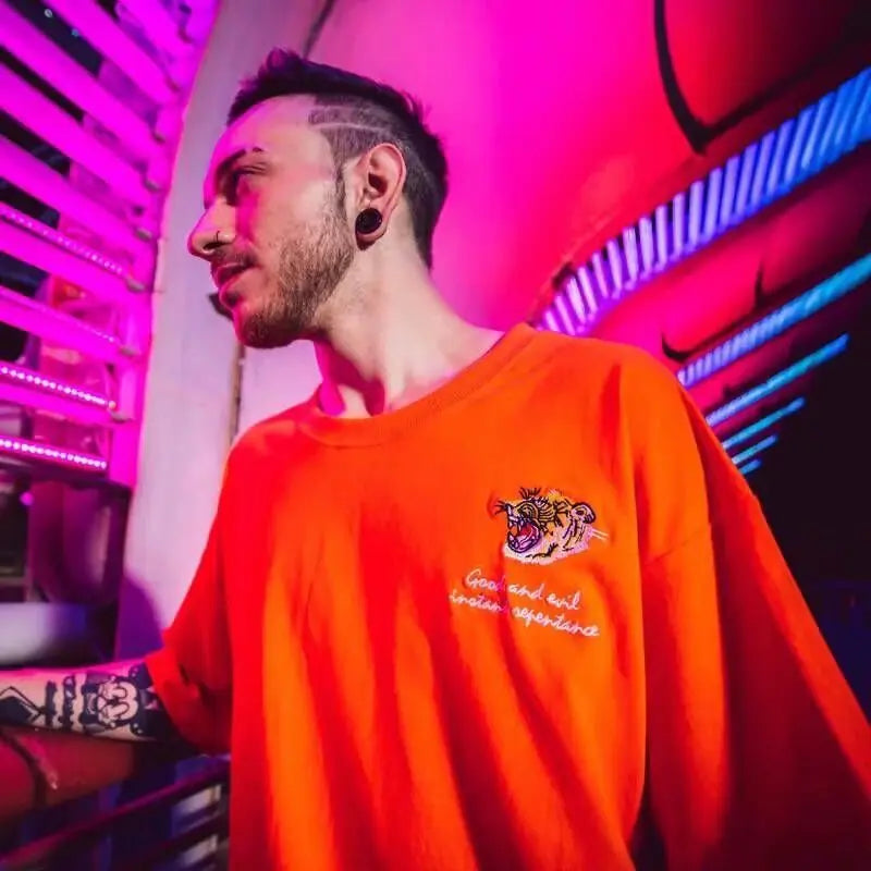 Harajuku Style Men's Short Sleeve T-Shirt (Hip Hop)