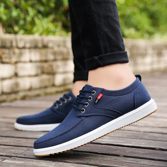 Korean Style Low Top Canvas Sneakers for Men