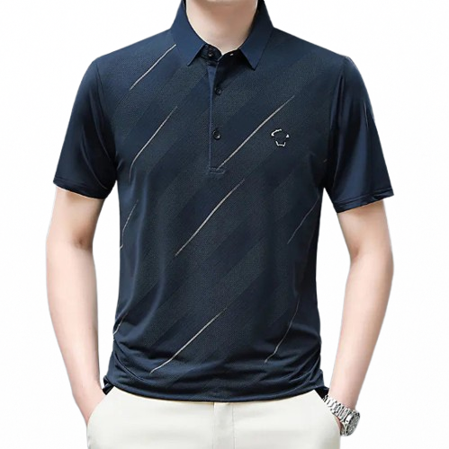 Men's Summer Short Sleeve Polo Shirt - Breathable Fashion