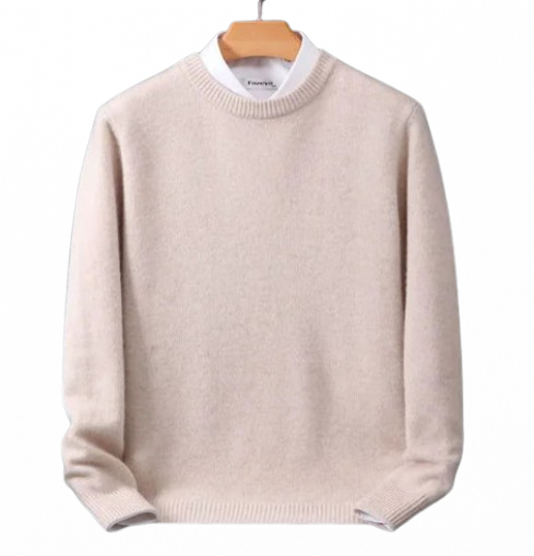Oversized Round Neck Knit Sweater