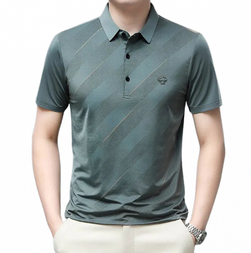 Men's Summer Short Sleeve Polo Shirt - Breathable Fashion