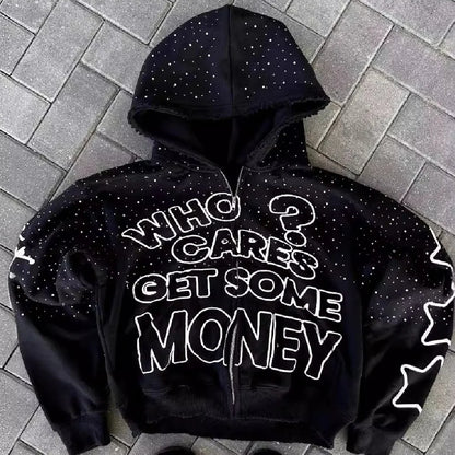 High-Street Letter Print Hoodie