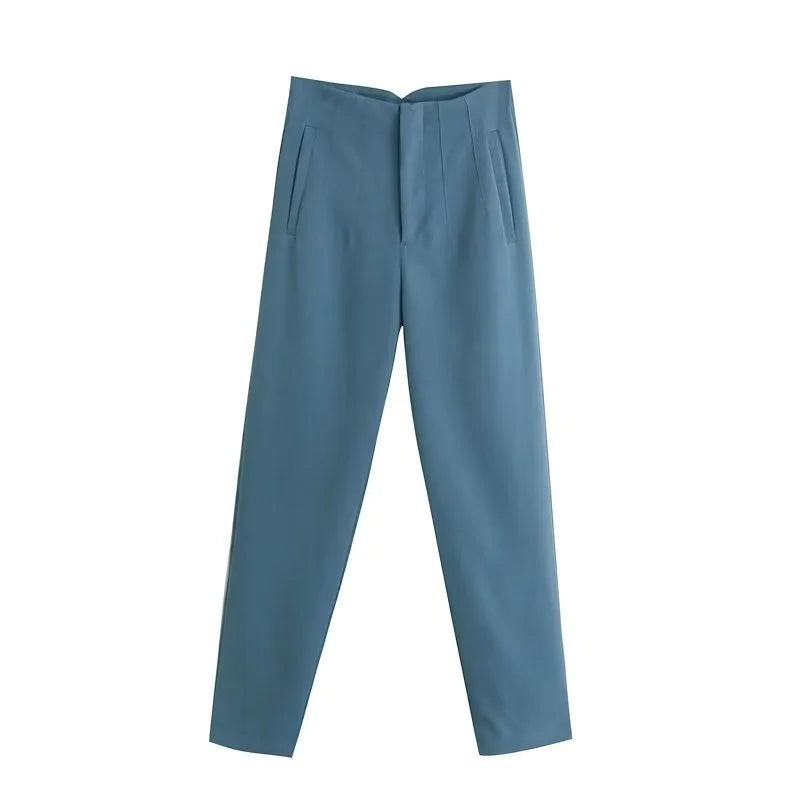 Basic Pleated Formal Pants for Women