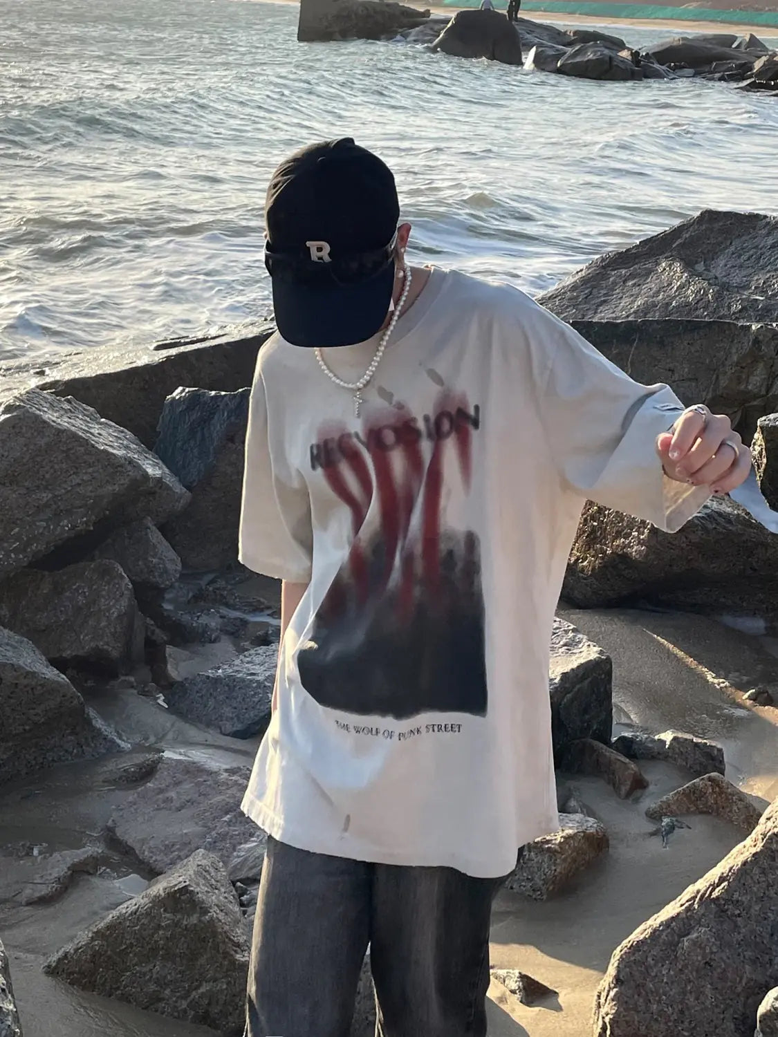 Trendy Loose Fit Cotton Letter Print T-Shirt for All