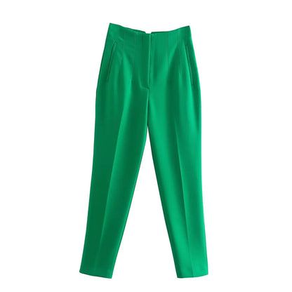 Basic Pleated Formal Pants for Women