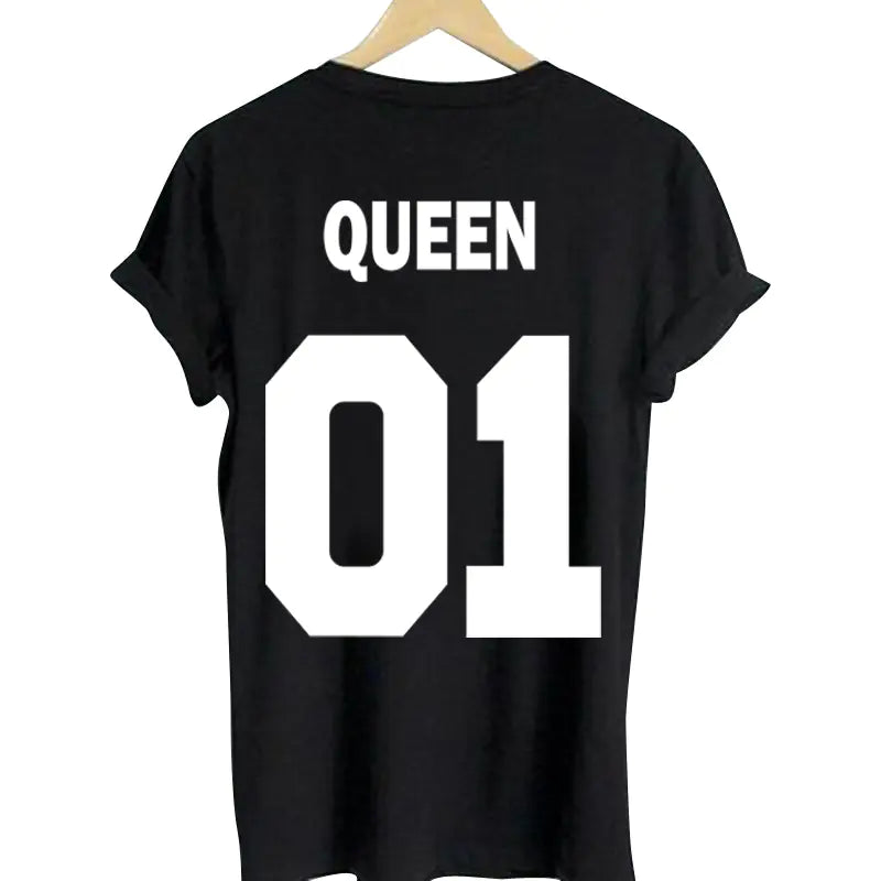 King and Queen Couple Short Sleeve T-Shirts