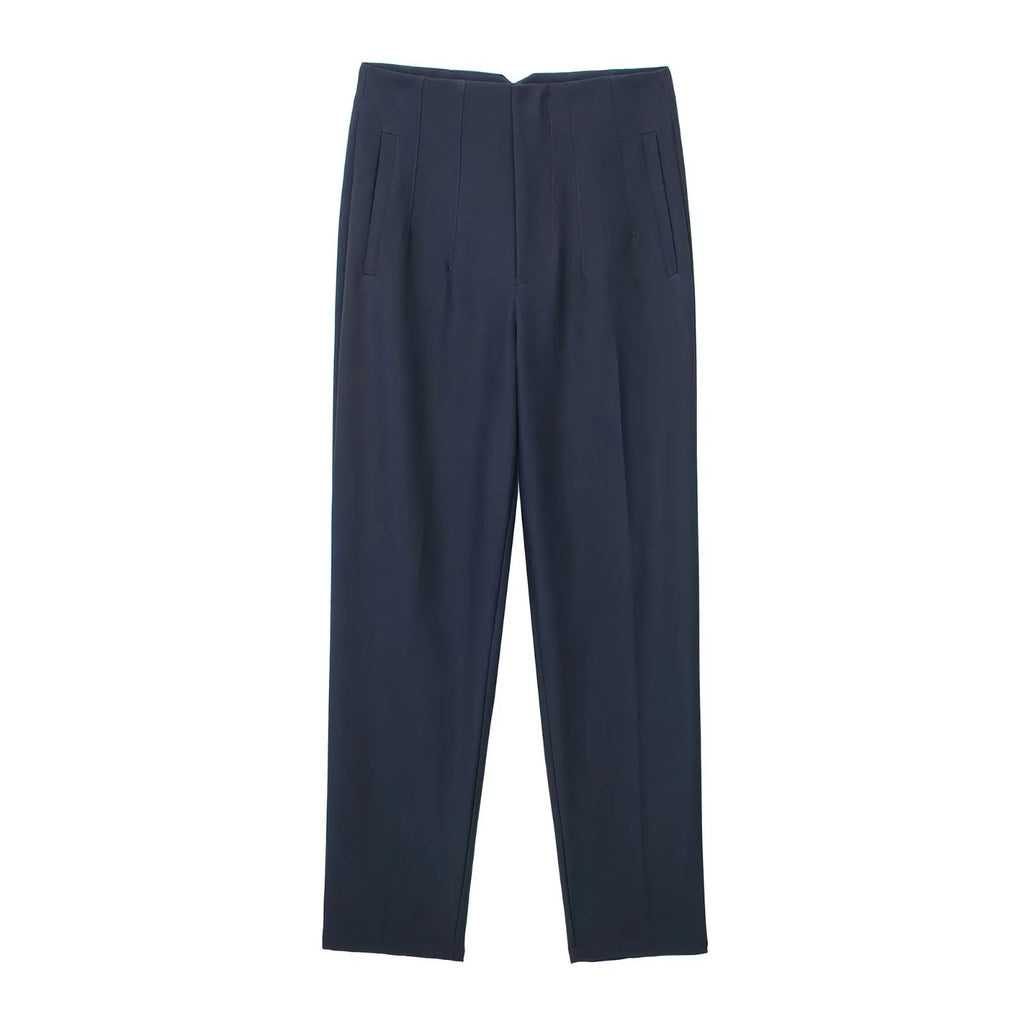 Basic Pleated Formal Pants for Women