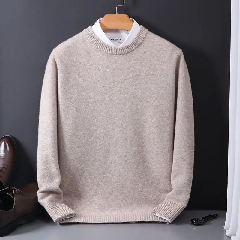 Men's Loose Oversized Round Neck Knit Sweater