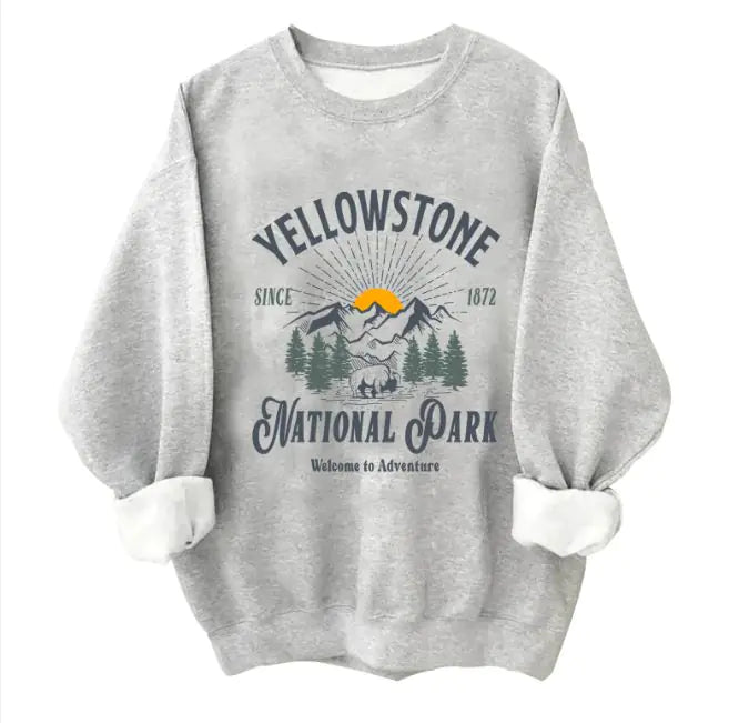 K Round Neck Loose Sweat Shirt