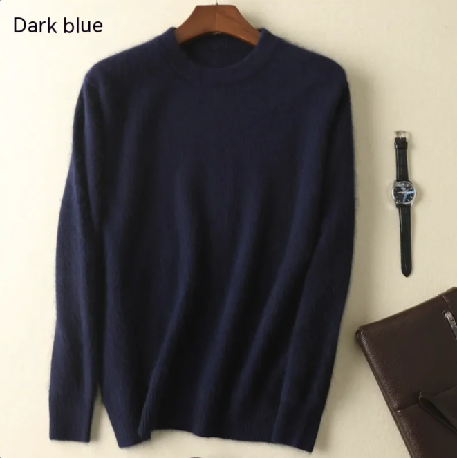 Thick Cashmere Round Neck Sweater