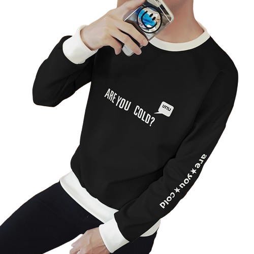 White Long Sleeve Crew Neck Sweatshirt
