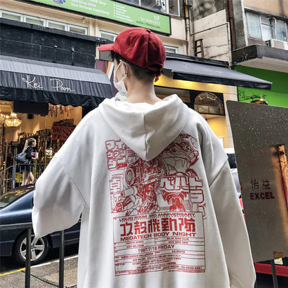 Trendy Oversized Hoodie with Print