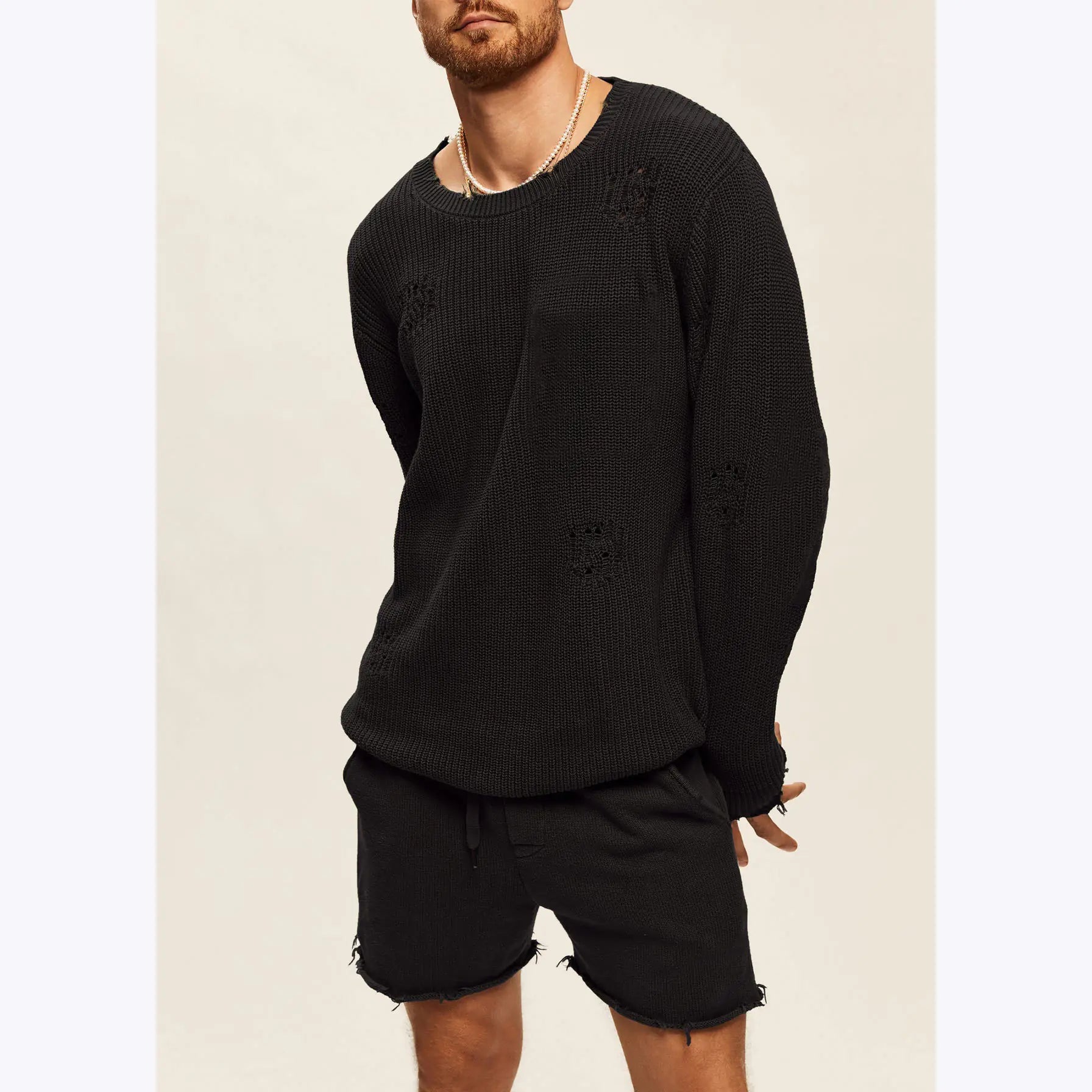 Men's Round Neck Knit Sweater