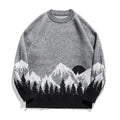 Plus Size Men's Crew Neck Sweater for Autumn/Winter