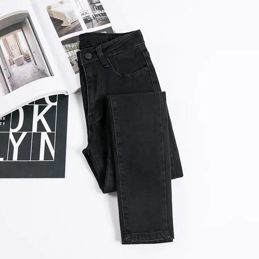 Korean Style High Waist Jeans for Women