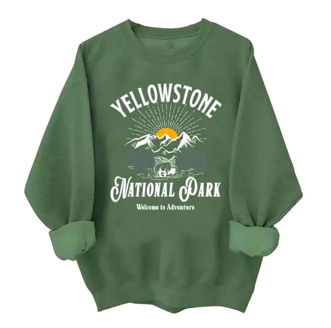 K Round Neck Loose Sweat Shirt