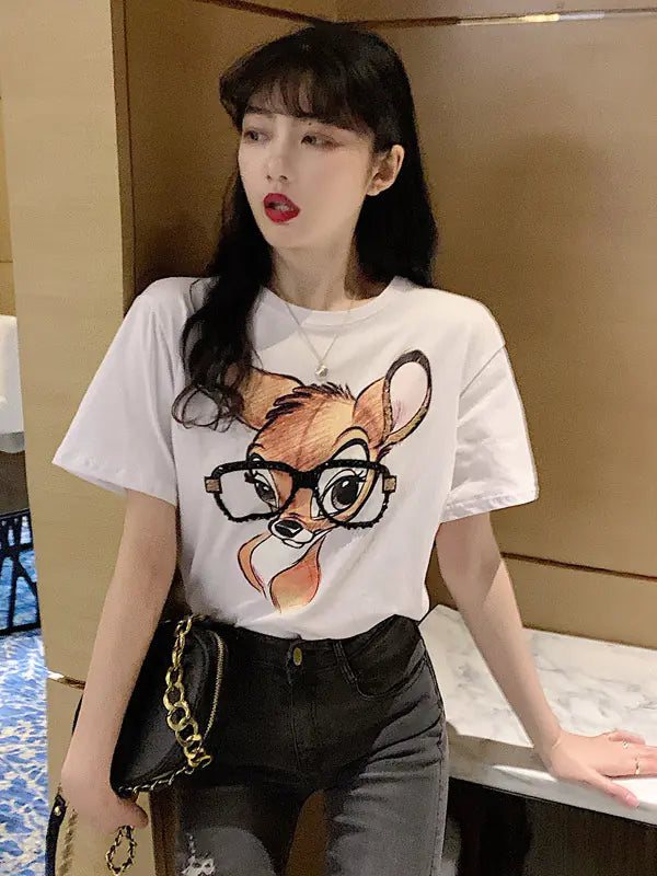 Korean Style Loose Casual Summer T-Shirt for Women