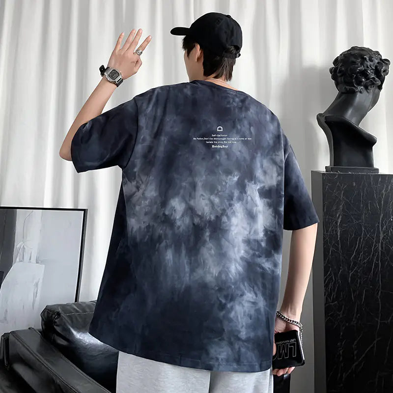 Chic Tie Dye T-Shirts for Men and Couples - Oversize Casual