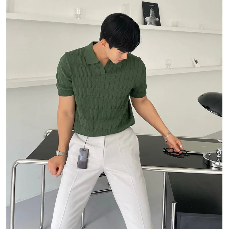 Men's Breathable Polo Collar Shirt