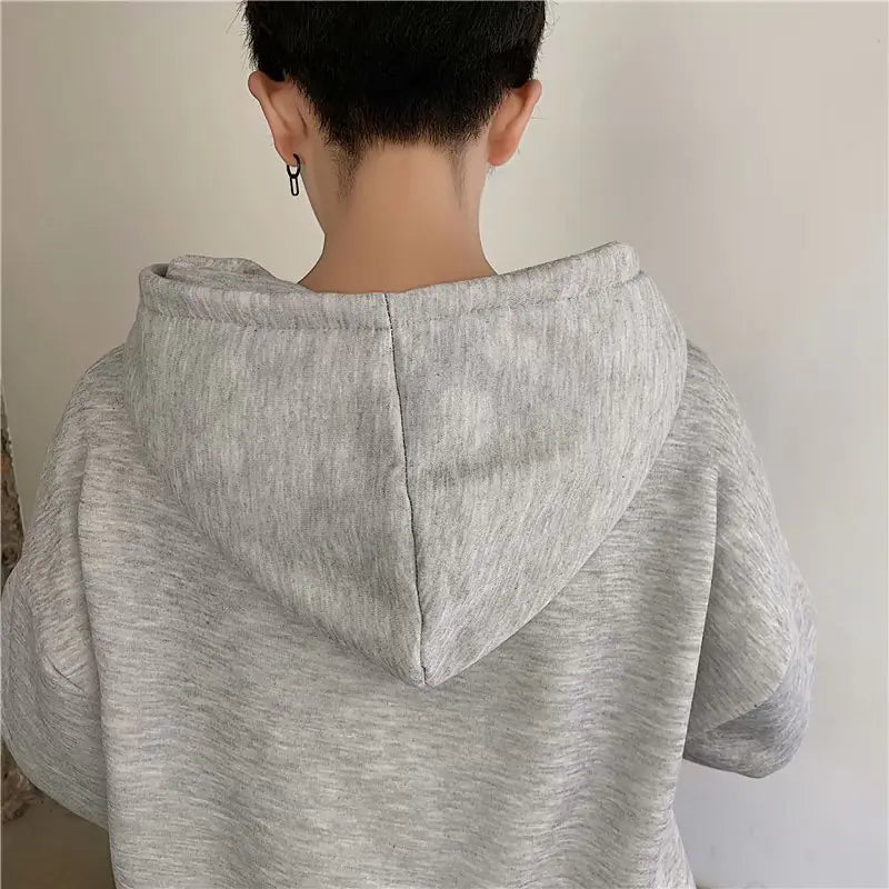 Men's Hooded Fleece Sweatshirt with Zipper - Autumn/Winter