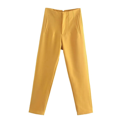 Basic Pleated Formal Pants for Women