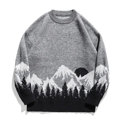 Plus Size Men's Crew Neck Sweater for Autumn/Winter