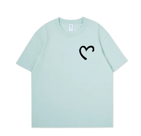 Personalized White Couple T-Shirts for Students