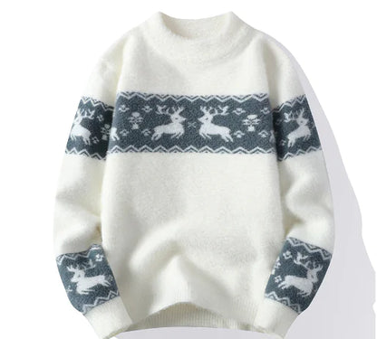 Golden Mink Men's Half Turtleneck Sweater for Autumn/Winter