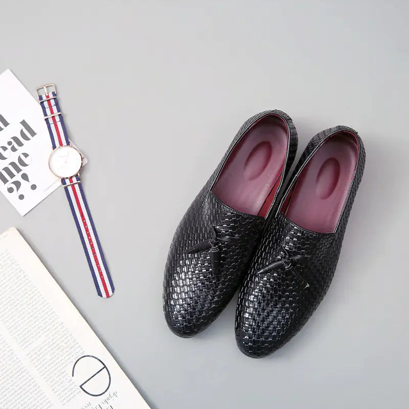 Italian Leather Casual Driving Loafers for Men