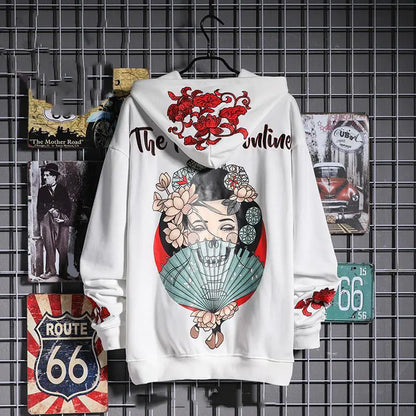 Oversized Embroidered Hoodie for Men - Street Style