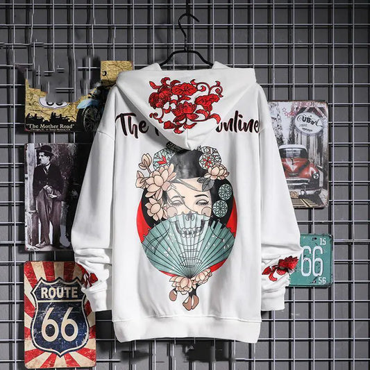 Oversized Embroidered Hoodie for Men - Street Style