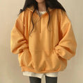 Fleece-lined Pullover Zipper Hoodie for Women