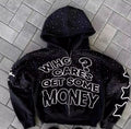 High-Street Letter Print Hoodie