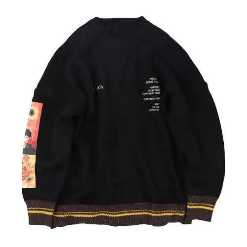Chic Fall Round Neck Knit Sweater for Men