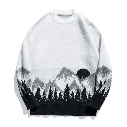 Plus Size Men's Crew Neck Sweater for Autumn/Winter