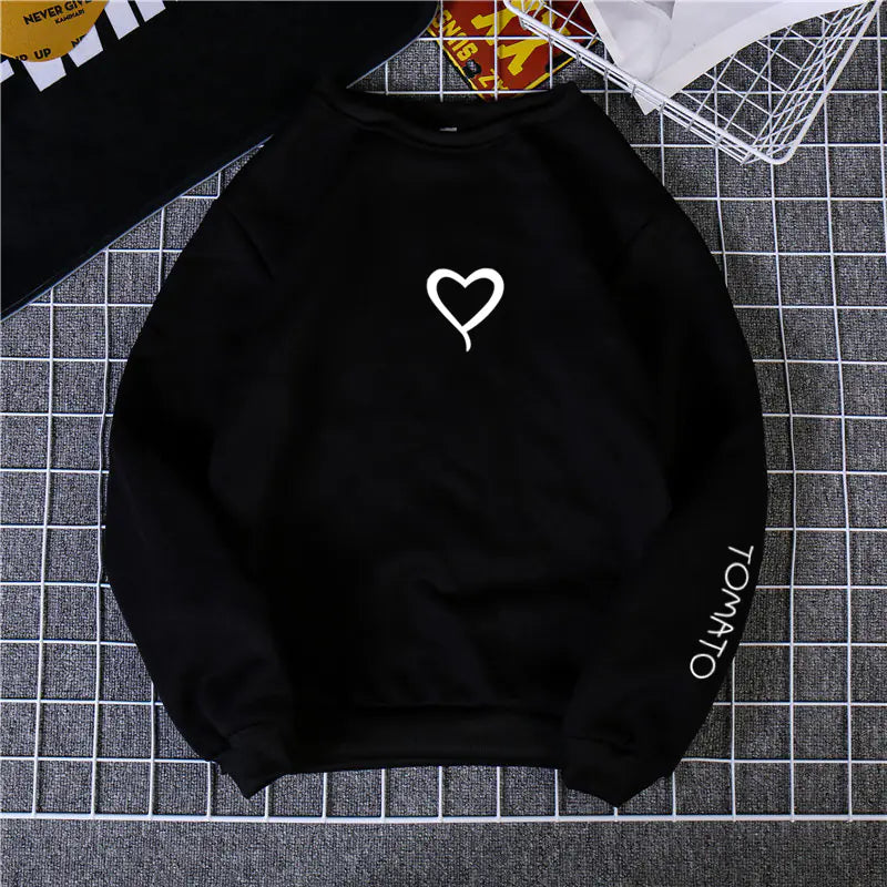 Letter Crew Neck Long Sleeve Sweatshirt