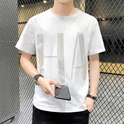 2020 Summer Men's Loose Korean Style Short Sleeve T-Shirt